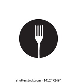 spoon and fork icon vector design template