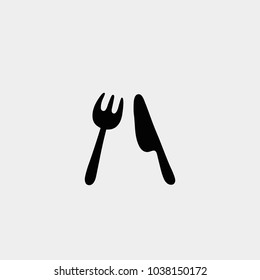 Spoon fork icon. Vector illustration