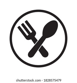 Vektorgrafik-Vektorgrafik-Design von Spoon und Gabel