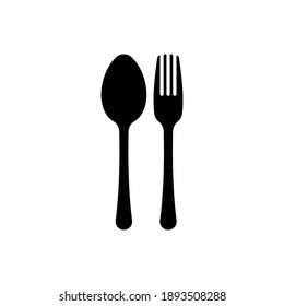 spoon and fork icon vector illustration logo template for many purpose.