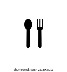 spoon and fork icon vector illustration. spoon, fork and knife icon vector. restaurant sign and symbol