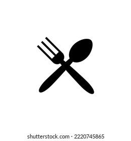 spoon and fork icon vector illustration. spoon, fork and knife icon vector. restaurant sign and symbol