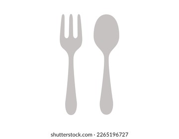 spoon fork icon vector illustration