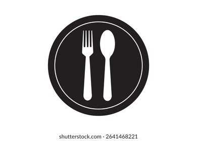 spoon and fork icon vector illustration. spoon, fork and knife icon vector. restaurant sign and symbol.