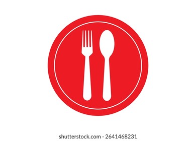 spoon and fork icon vector illustration. spoon, fork and knife icon vector. restaurant sign and symbol.
