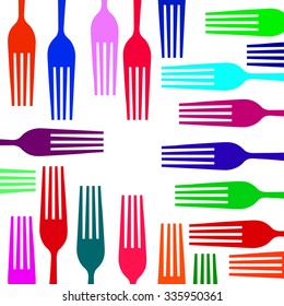 spoon fork icon vector kitchen illustration restaurant 