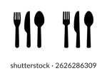 spoon and fork icon vector. spoon, fork and knife icon vector. restaurant sign and symbol