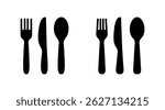 spoon and fork icon vector. spoon, fork and knife icon vector. restaurant sign and symbol