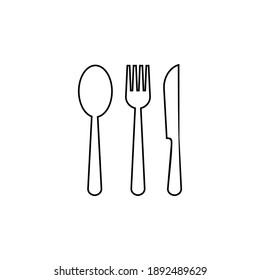 spoon and fork icon vector. spoon, fork and knife icon vector. restaurant icon