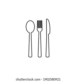spoon and fork icon vector. spoon, fork and knife icon vector. restaurant icon