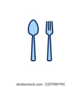 spoon and fork icon vector. spoon, fork and knife icon vector. restaurant sign and symbol