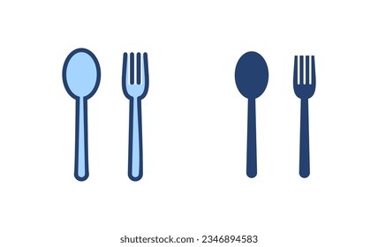 spoon and fork icon vector. spoon, fork and knife icon vector. restaurant sign and symbol