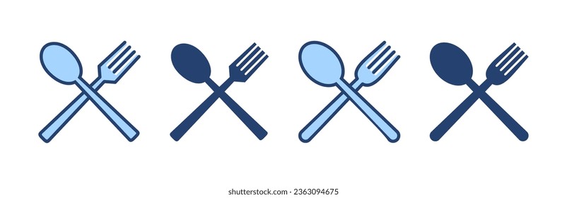 spoon and fork icon vector. spoon, fork and knife icon vector. restaurant sign and symbol