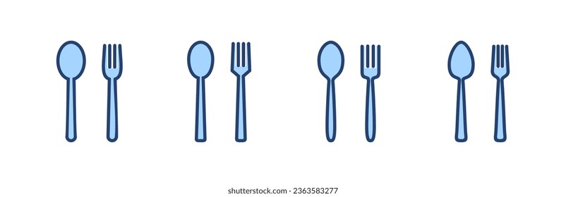 spoon and fork icon vector. spoon, fork and knife icon vector. restaurant sign and symbol
