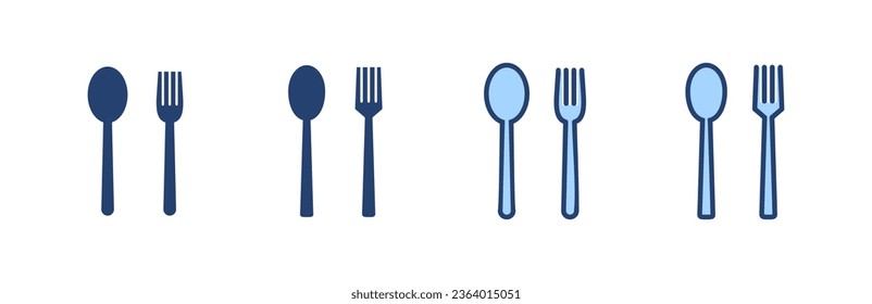 spoon and fork icon vector. spoon, fork and knife icon vector. restaurant sign and symbol