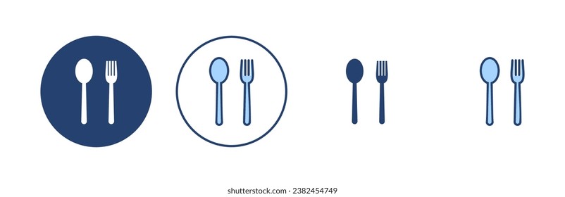 spoon and fork icon vector. spoon, fork and knife icon vector. restaurant sign and symbol