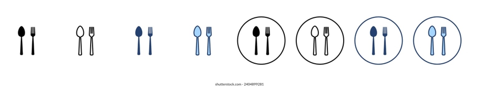 spoon and fork icon vector. spoon, fork and knife icon vector. restaurant sign and symbol