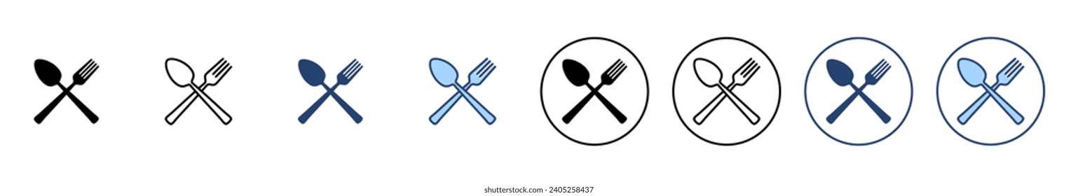 spoon and fork icon vector. spoon, fork and knife icon vector. restaurant sign and symbol