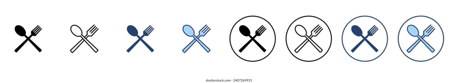 spoon and fork icon vector. spoon, fork and knife icon vector. restaurant sign and symbol