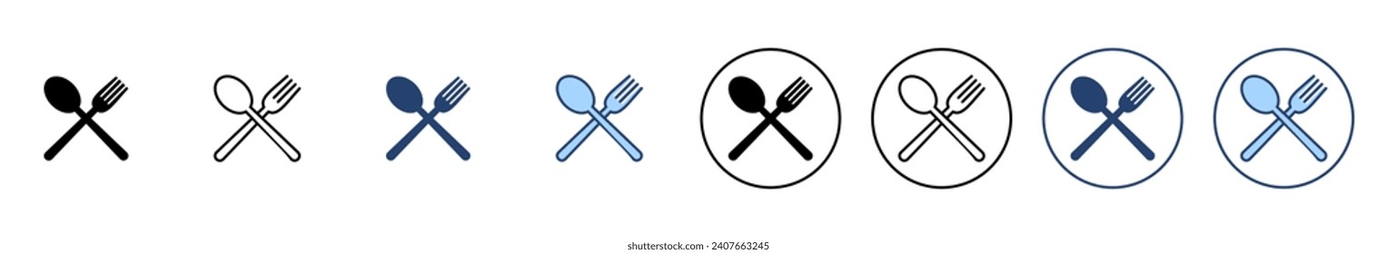 spoon and fork icon vector. spoon, fork and knife icon vector. restaurant sign and symbol