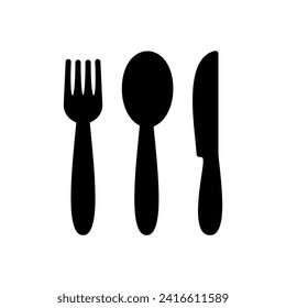 spoon and fork icon vector. spoon, fork and knife icon vector. restaurant icon