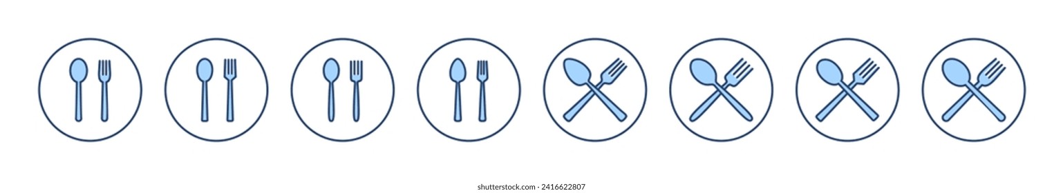 spoon and fork icon vector. spoon, fork and knife icon vector. restaurant sign and symbol