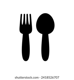 spoon and fork icon vector. spoon, fork and knife icon vector. restaurant icon