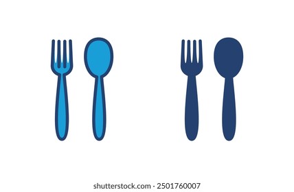 spoon and fork icon vector. spoon, fork and knife icon vector. restaurant icon