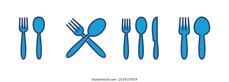 spoon and fork icon vector. spoon, fork and knife icon vector. restaurant icon