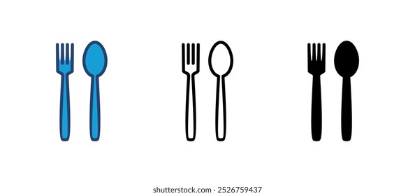 spoon and fork icon vector. spoon, fork and knife icon vector. restaurant icon