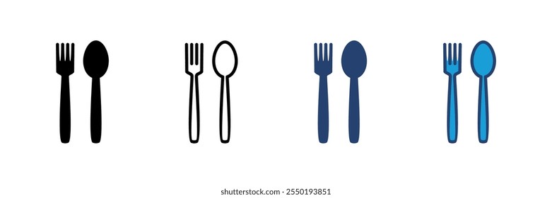 spoon and fork icon vector. spoon, fork and knife icon vector. restaurant icon