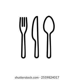 spoon and fork icon vector. spoon, fork and knife icon vector. restaurant sign and symbol