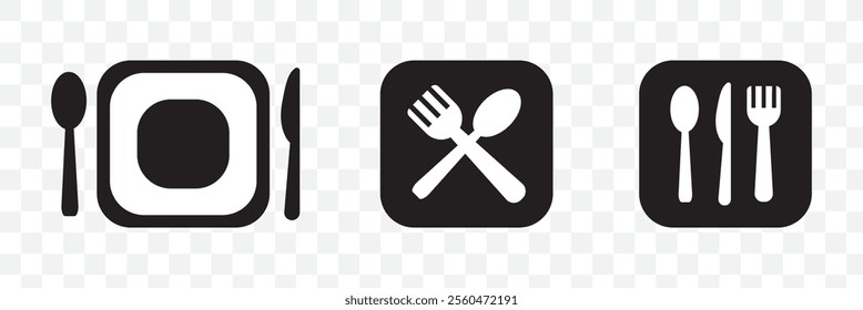 spoon and fork icon vector. spoon, fork and knife icon vector. restaurant icon, eps 10.