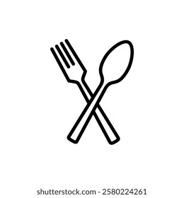 spoon and fork icon vector. spoon, fork and knife icon vector. restaurant sign and symbol