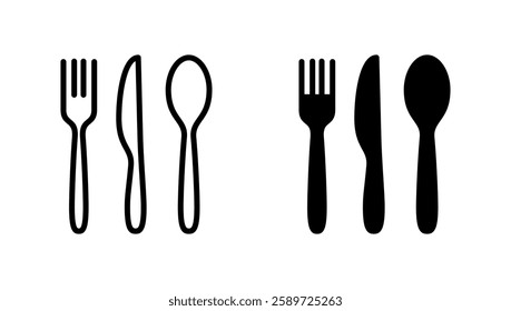 spoon and fork icon vector. spoon, fork and knife icon vector. restaurant sign and symbol