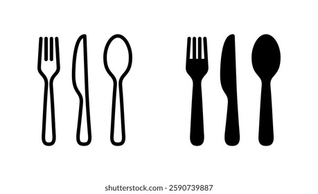 spoon and fork icon vector. spoon, fork and knife icon vector. restaurant sign and symbol