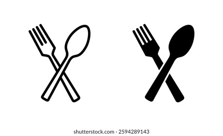 spoon and fork icon vector. spoon, fork and knife icon vector. restaurant sign and symbol