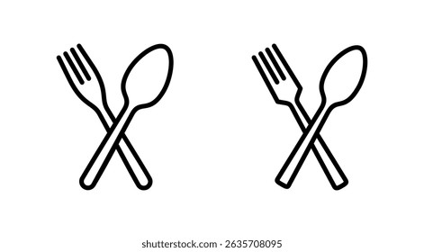 spoon and fork icon vector. spoon, fork and knife icon vector. restaurant sign and symbol