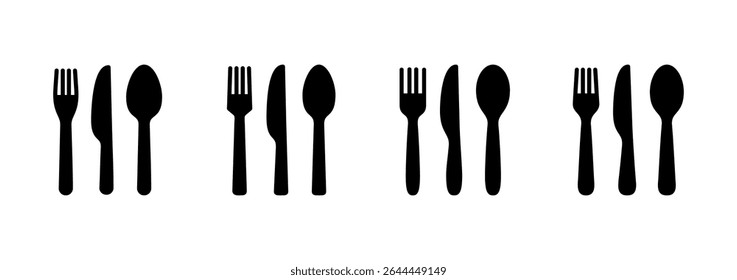 spoon and fork icon vector. spoon, fork and knife icon vector. restaurant sign and symbol