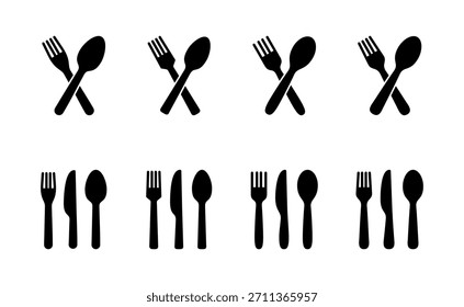 spoon and fork icon vector. spoon, fork and knife icon vector. restaurant sign and symbol