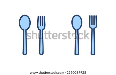 spoon and fork icon vector. spoon, fork and knife icon vector. restaurant sign and symbol