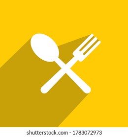 spoon and fork Icon vector, Sports Icon Vector