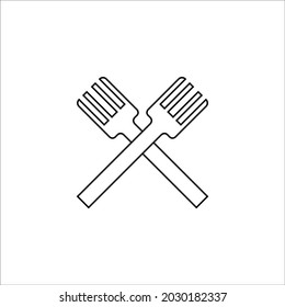 Spoon Fork icon vector symbol illustration 