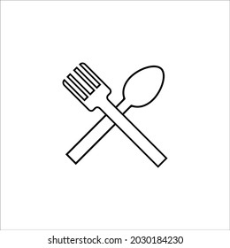 Spoon Gabel Symbol, Vektorsymbol 