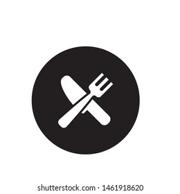 spoon and fork icon vector template