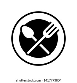 Spoon and fork Icon vector templates