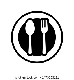 Spoon and fork Icon vector templates