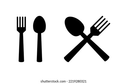 spoon and fork icon vector for web and mobile app. spoon, fork and knife icon vector. restaurant sign and symbol