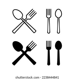 spoon and fork icon vector for web and mobile app. spoon, fork and knife icon vector. restaurant sign and symbol