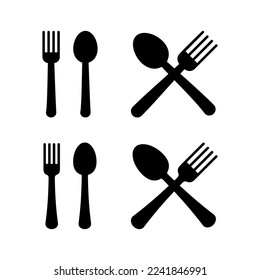 spoon and fork icon vector for web and mobile app. spoon, fork and knife icon vector. restaurant sign and symbol